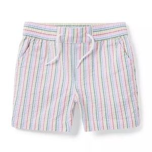 Janie and Jack Multicolor Striped Kids Shorts